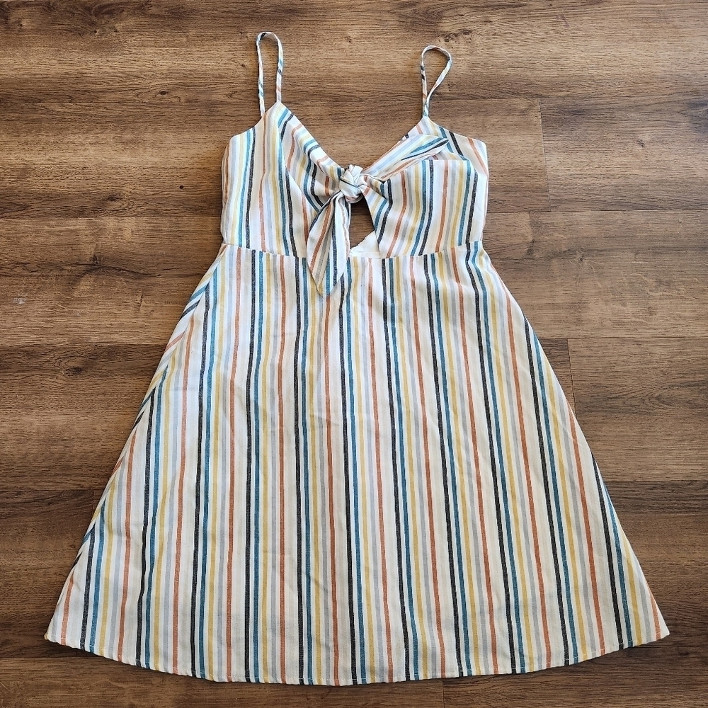 Altar'd State Multi Colored Striped Dress - Picture 1 of 5